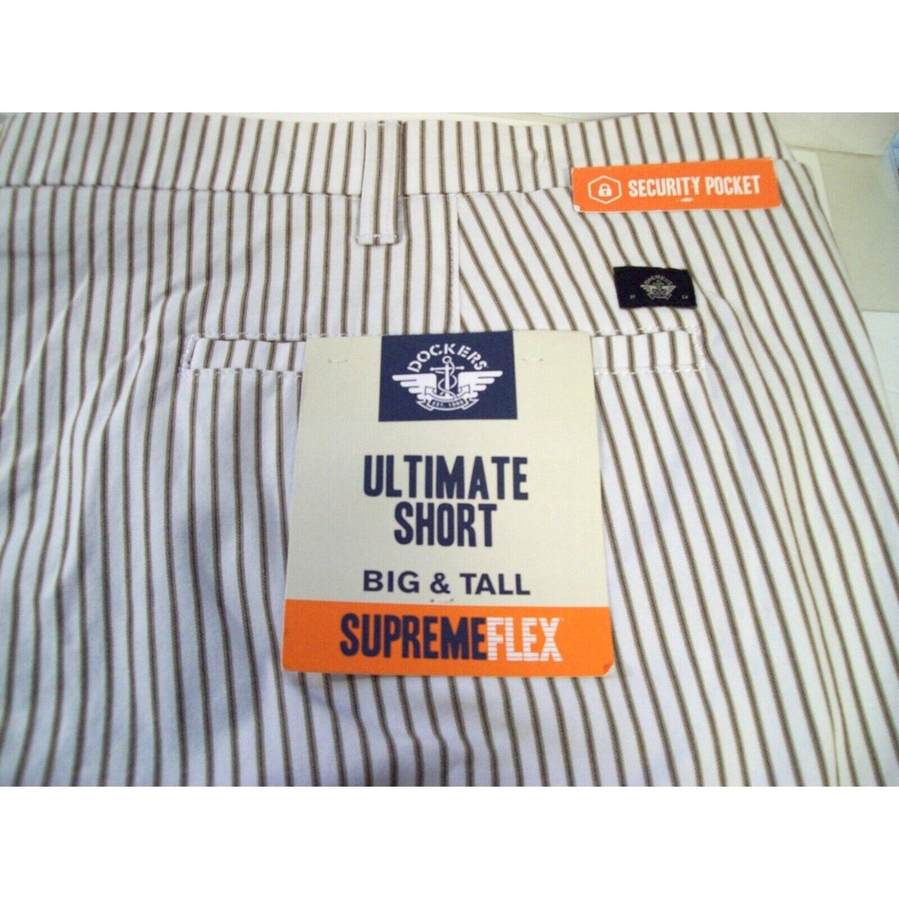 New Men's Dockers Ultimate Short Supreme Flex Shorts, Sz 52, Big & Tall - Picture 3 of 5